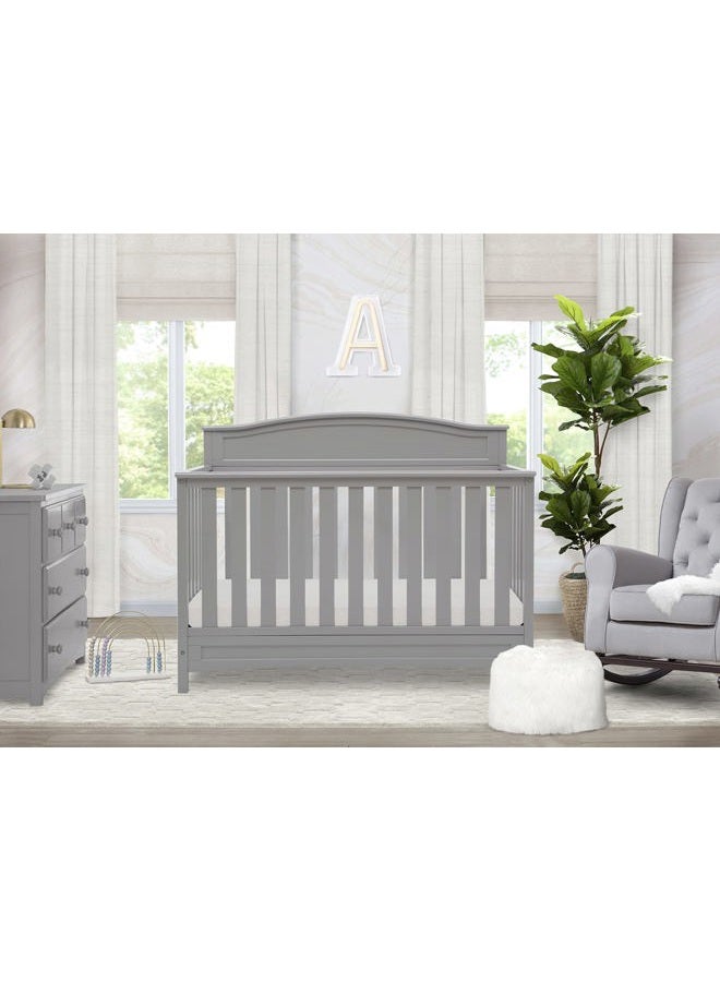 Delta CHILDREN Emery 4-in-1 Convertible Baby Crib, Pack of 1, Grey  - Image 2