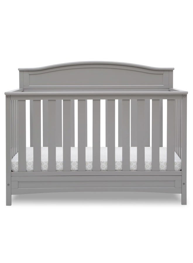 Delta CHILDREN Emery 4-in-1 Convertible Baby Crib, Pack of 1, Grey  - Image 1