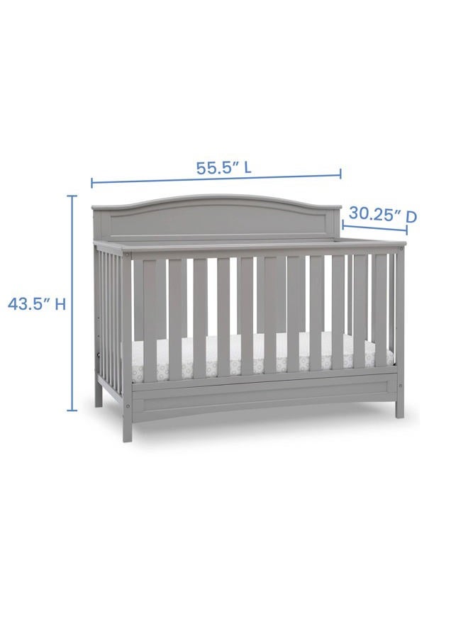 Delta CHILDREN Emery 4-in-1 Convertible Baby Crib, Pack of 1, Grey  - Image 5