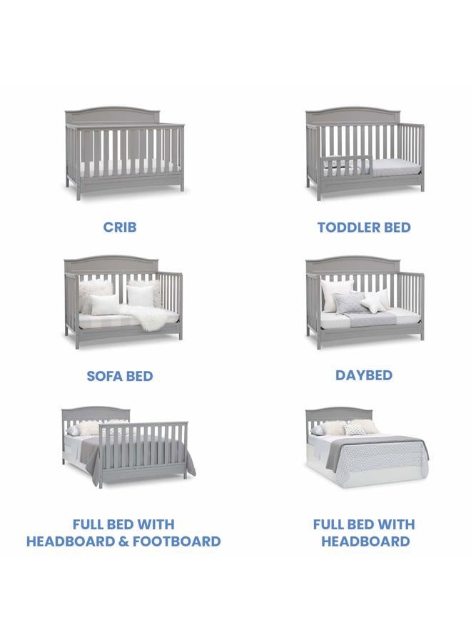 Delta CHILDREN Emery 4-in-1 Convertible Baby Crib, Pack of 1, Grey  - Image 4