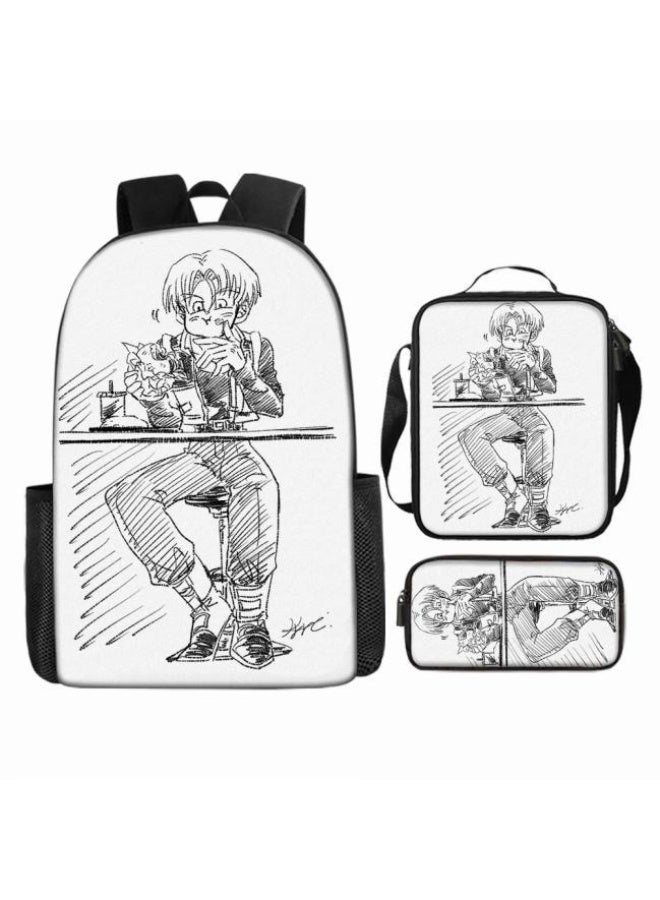 عام حقيبة الظهر المطبوعة الشائعة - مجموعة حقيبة الظهر المكونة من ثلاث قطع (يمكن استخدامها للطلاب والأطفال والأصدقاء للنزهات وتسلق الجبال وما إلى ذلك) - 59 - Image 5