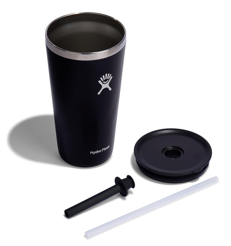 Hydro Flask 28 Oz All Around Tumbler Straw Lid Black - Image 5