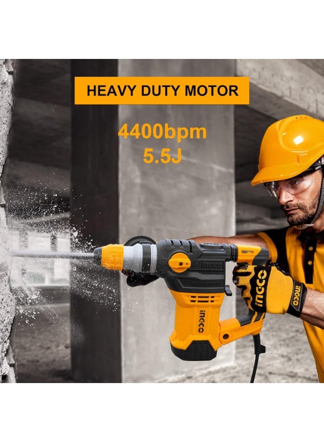 إنجكو مطرقة تخريم دورانية من إنجكو 1500 واط 32 مم بنظام SDS بلس – RH150028 - Image 4