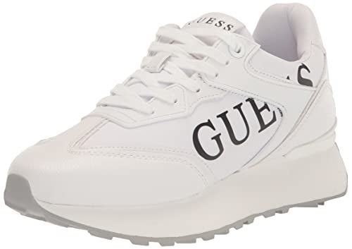GUESS Women's LUCHIA Sneaker, White 145, 6.5 - Image 4