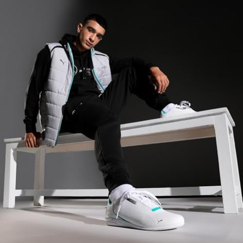 PUMA أحذية بومّا للرجال من مرسيدس AMG بتروناس F1 دريفت كات ديسما، أبيض-أخضر لامع، 14 - Image 2