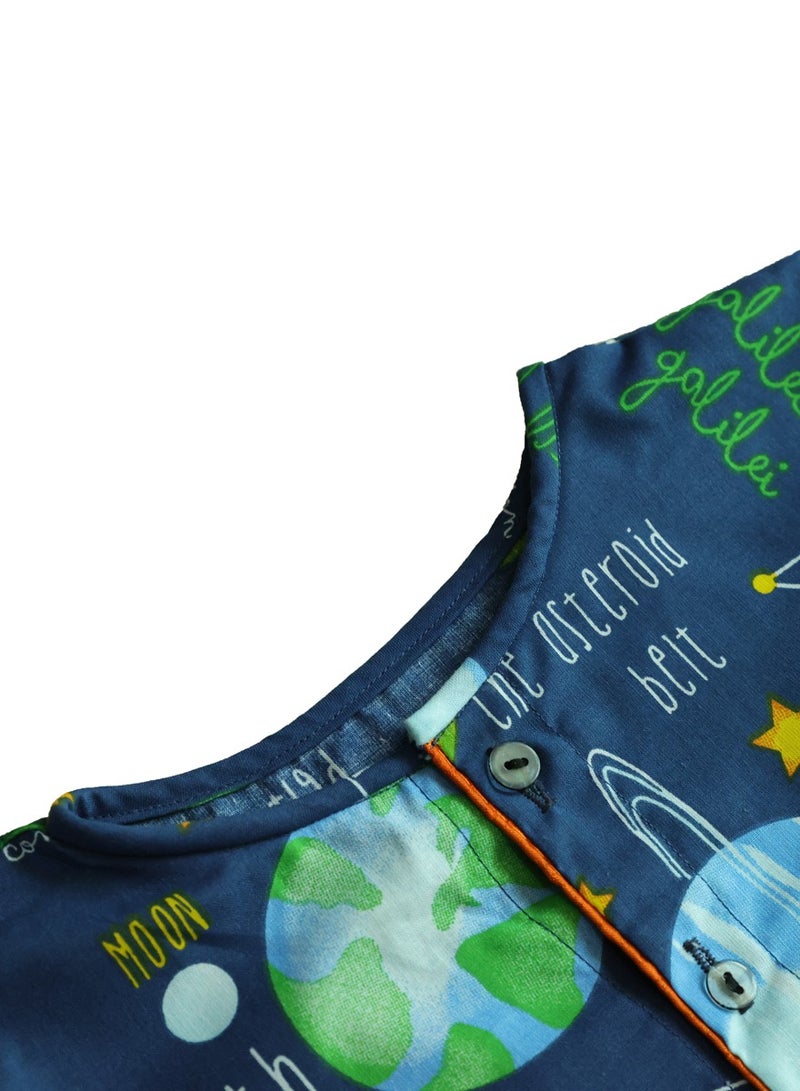 Kidabhoo Kids Pajamas Set - Space Explorer 2-Piece - Image 3