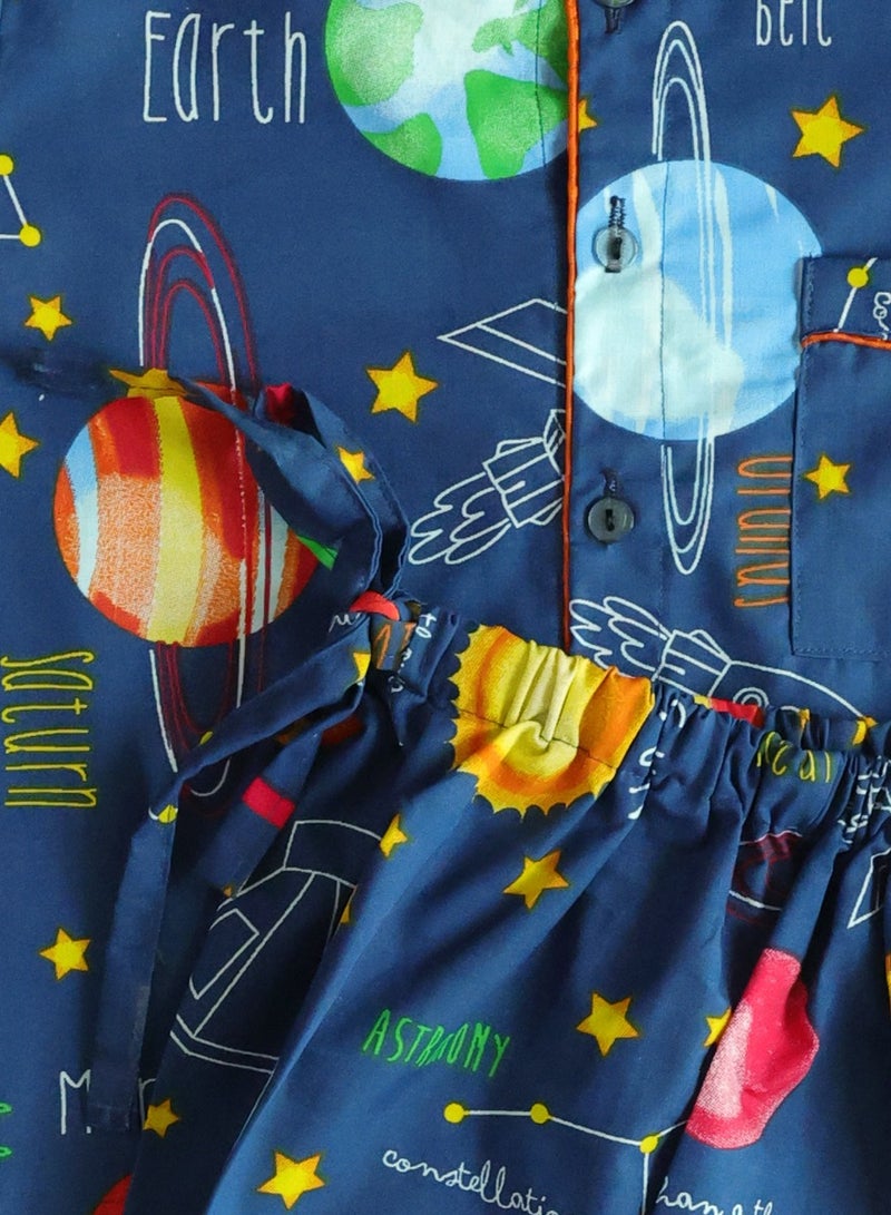 Kidabhoo Kids Pajamas Set - Space Explorer 2-Piece - Image 2