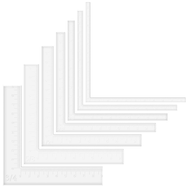 BAOFALI 7 Pcs/Set Creative Positioning Pieces Card Corners Helpers Stamping Corners Paper Craft Supplies Scrapbooking Tools for Paper Craft Card Making and Scrapbooking Crafting Tool - Image 1