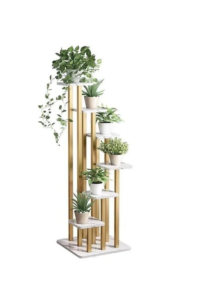Generic Metal Flower Plan Shelf Indoor Decoration Multi- Layer Shelf 6 Pots Holder Decoration for Wedding Home Plants Stand Rack  - Image 5