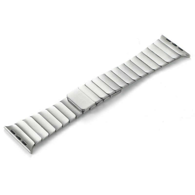 erorex For Apple Watch Se 2022 44Mm Single Bead Magnetic Stainless Steel Watch Band(Silver) - Image 2