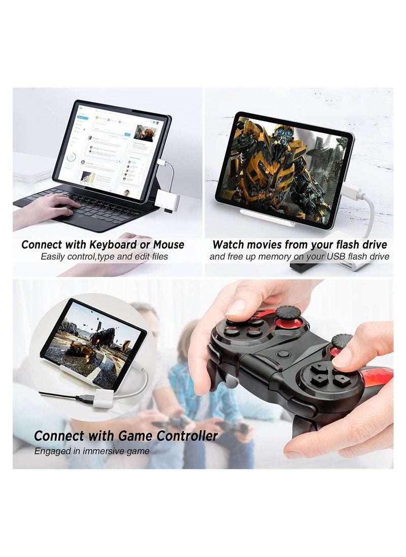 ELTRAZONE SD Card Reader for iPhone iPad, Portable USB Camera Adapter 3 in 1 USB Female OTG Adapter Compatible SD/TF Card - Image 4