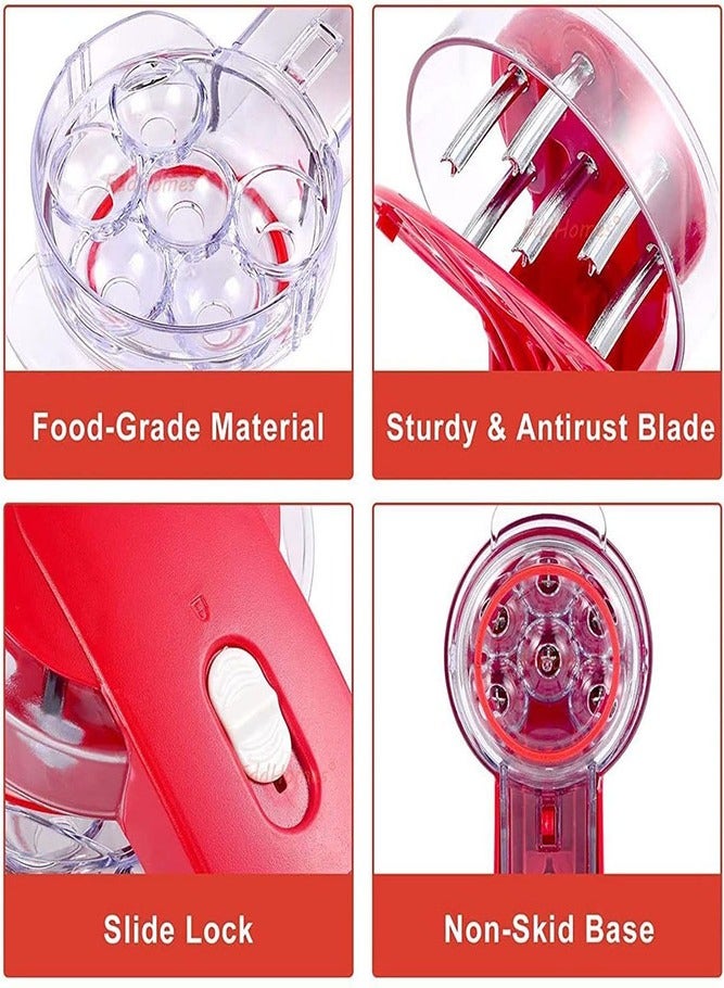 AMERTEER Professional Cherry Pitter with Pit and Juice Container - Mess-Free Cherry Stone Remover for Culinary Perfection - Image 3