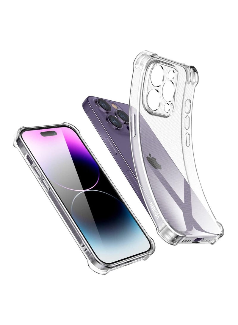 غطاء جراب IPhone 14 Pro Max مع حماية للكاميرا ، جراب شفاف ناعم ممتص للصدمات لهاتف IPhone 14 Pro Max - Image 1