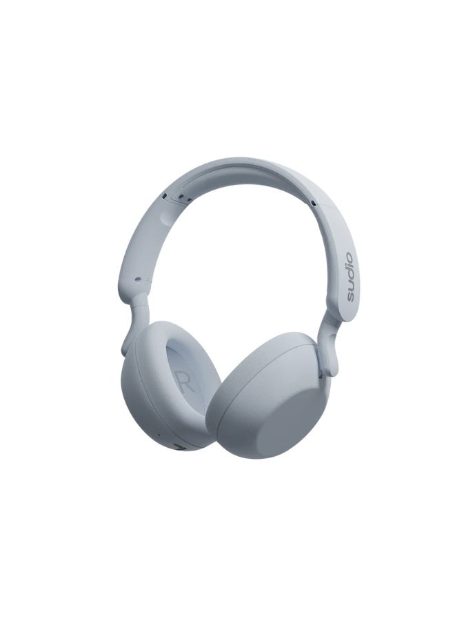 Sudio R3 Powder BLUE - Over-Ear Headphones, Up to 35 Hours Play Time, USB-C Charging, Built-in Microphone (1), Touch and Click Buttons, Bluetooth 5.4 - Image 1