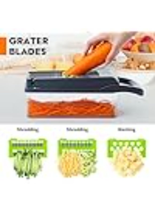 Multi-Function 16-in-1 Vegetable Chopper Cutter - Spiralizer and Slicer with Storage Container, Onion Chopper and Onion Mincer, Cutter, Egg, Veggie Chopper, Cheese Grater, Strawberry Slicer - Image 4