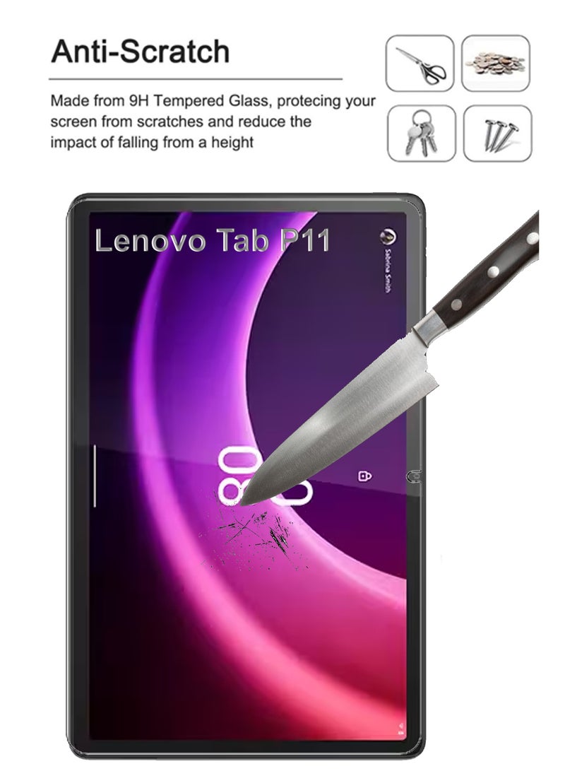 Lenovo Tab P11 - Tempered Glass Screen Protector - Premium HD Delicate Touch , Higher Transparency , Easy to Install ,Anti-scratch and Bubble-free Screen Protector - Clear - Image 2