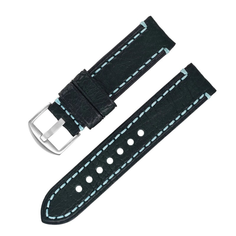 Bluejw Top Grain Leather Watch Band Replacement - Rugged Oil-Tanned Sports Strap for Men - Image 1