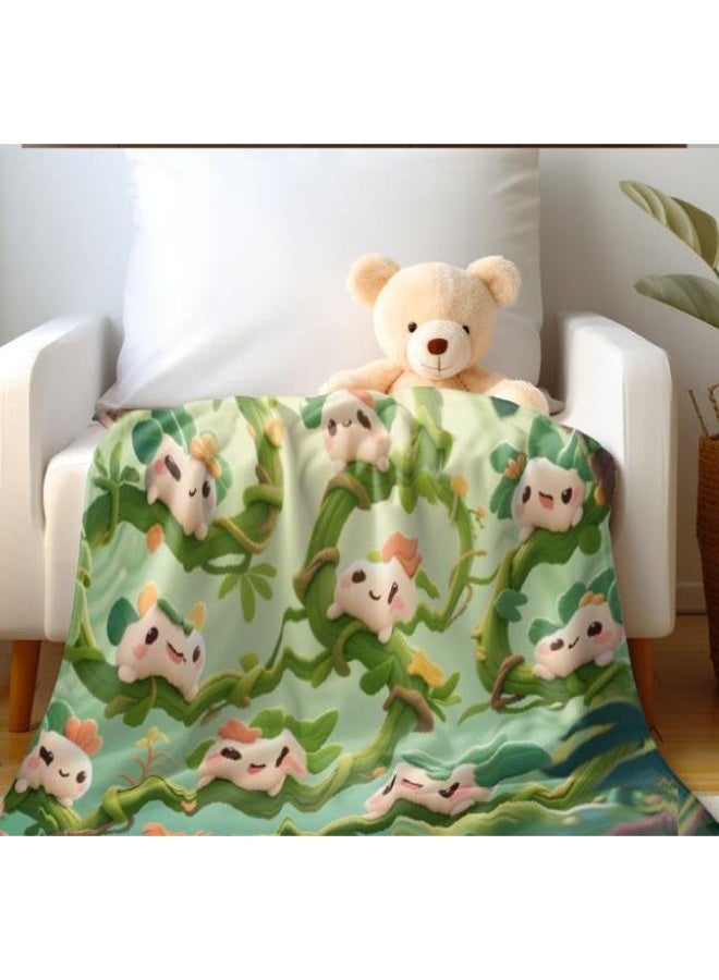general Baby and children's cartoon flannel thin blanket (warm and comfortable, suitable for sleep, game use) 70cm*100cm - Image 3