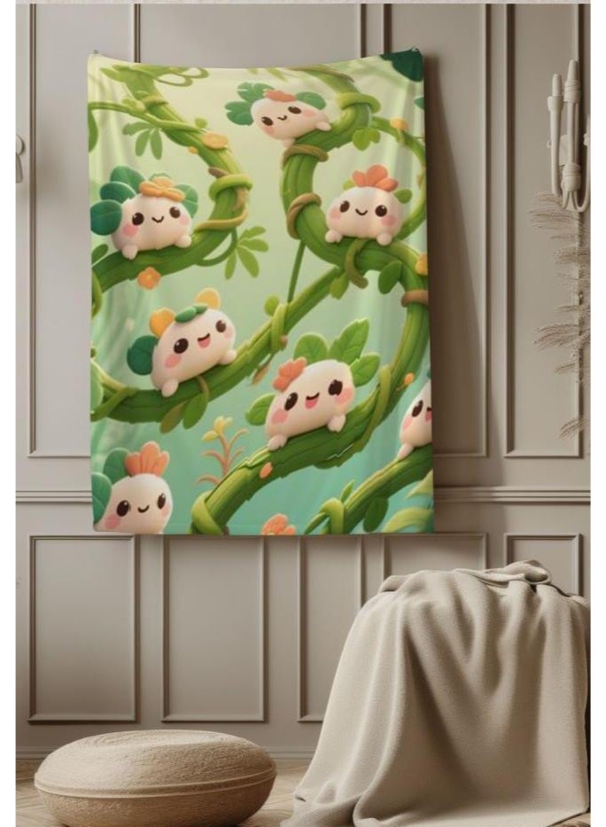 general Baby and children's cartoon flannel thin blanket (warm and comfortable, suitable for sleep, game use) 70cm*100cm - Image 2