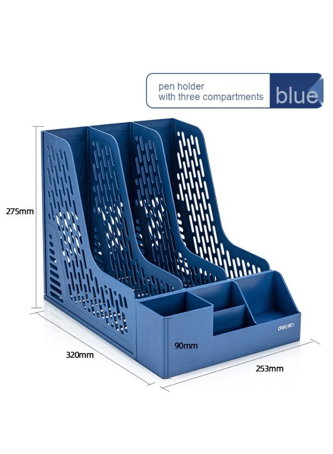 ديلي دلي - إطار ملفات بلاستيكي سميك - أداة تخزين عمودية مثالية