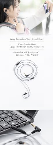 Moondrop MC1 Multipurpose Microphone Cable 3.5mm Earphone Upgrade Cable Microphone 0.78mm-2pin - Image 4