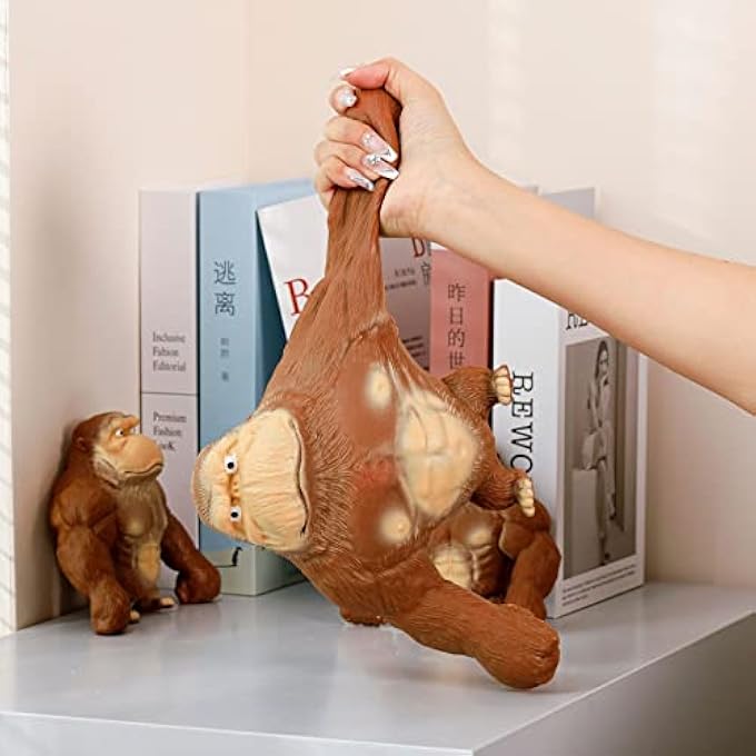 AWH Funny Stretch Figure Toyy for Kids and Adults, Decompress Finger Squeeze Stress, Stress Relief toy for Children and Adults Sensory TOY for Anxiety (gorilla) - Image 5