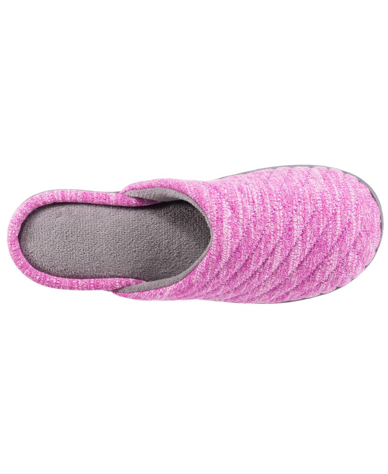 isotoner Women's Indoor/Outdoor Slip-on Andrea Space Knit Slide Slippers with Heal Support, Vividly Violet, 9.5-10 US - Image 5