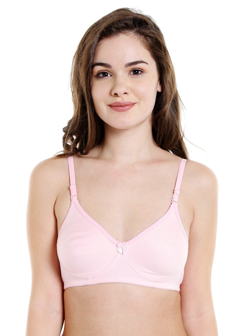 بودي كير Women's Pink Colour Bra - Pack of 1 - Image 1