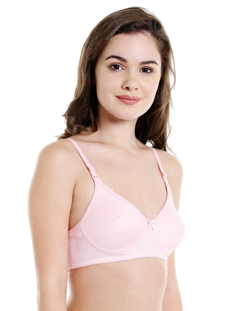 بودي كير Women's Pink Colour Bra - Pack of 1 - Image 3