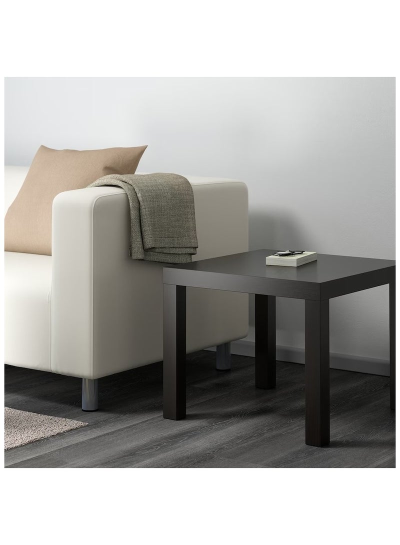 Side Table Black Brown 55X55 Cm - Image 2