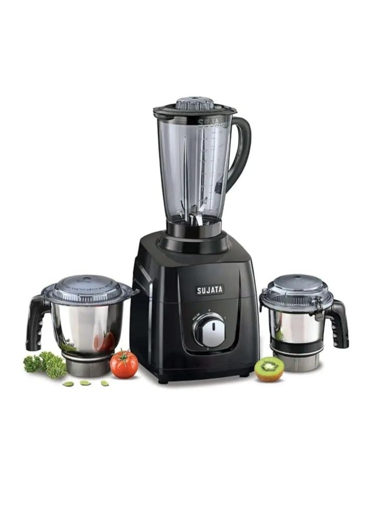 SUJATA Sujata MG 01 The New Generation Mixer Grinder (3 Jars) ABS, Black, 1000 Watts  - Image 1