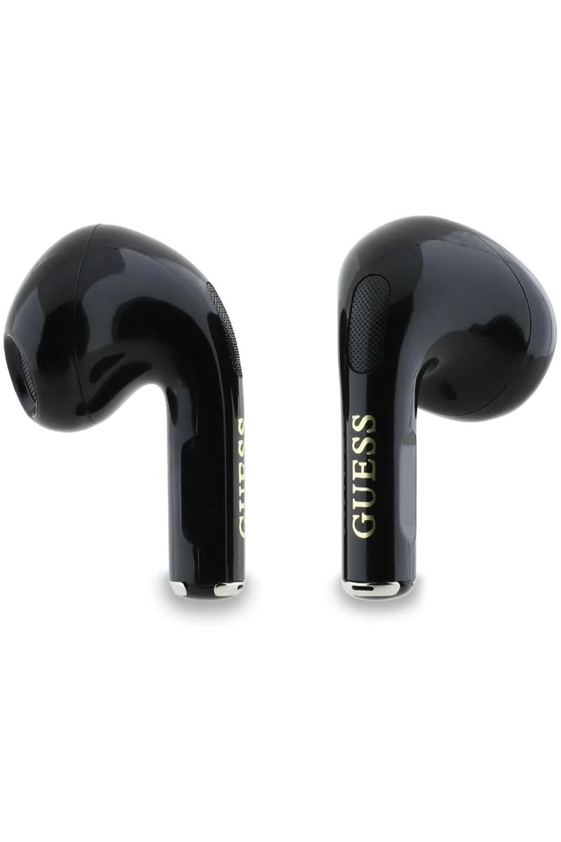 GUESS CG Mobile Guess Charm TWS Wireless Earphones With Glossy Effect & Classic Logo Print - Black - Image 2