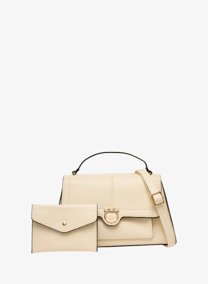 Sasha Sasha Solid Crossbody Bag with Pouch
