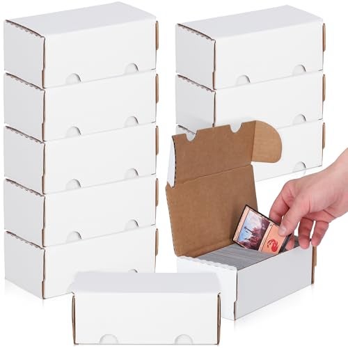 BCW 400Count Trading Card Storage Box Baseball Card Storage Box for Sports Cards Cardboard Organizer for Football Basketball More 10 Pack - Image 1