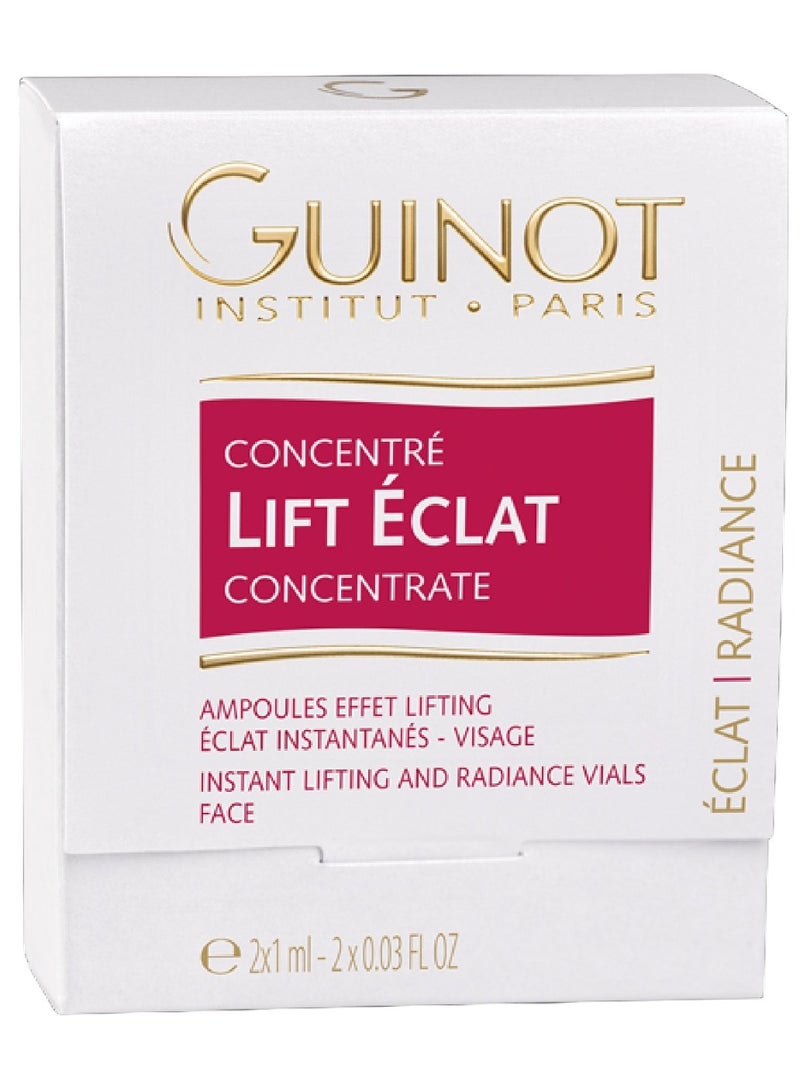GUINOT Mini Lift Instant Radiance Vials, Instant Lightening Treatment, Long Lasting Moisturizing, 2ampoules - Image 1
