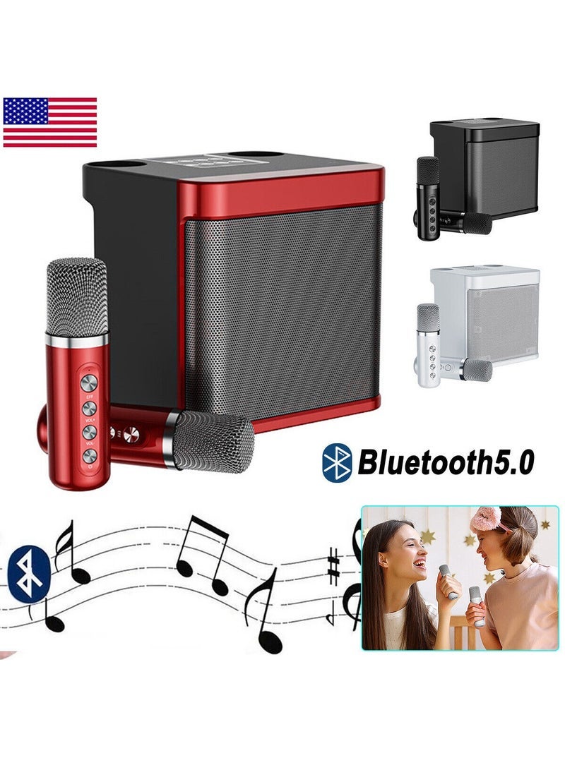 Gravity Karaoke Machine with 2 Wireless Microphone,Portable Bluetooth Speaker with HD Sound PA System Support Echo and Vocal Cut,USB,SD, AUX Input for Party, Meeting, Wedding, Home and Outdoor - Image 2