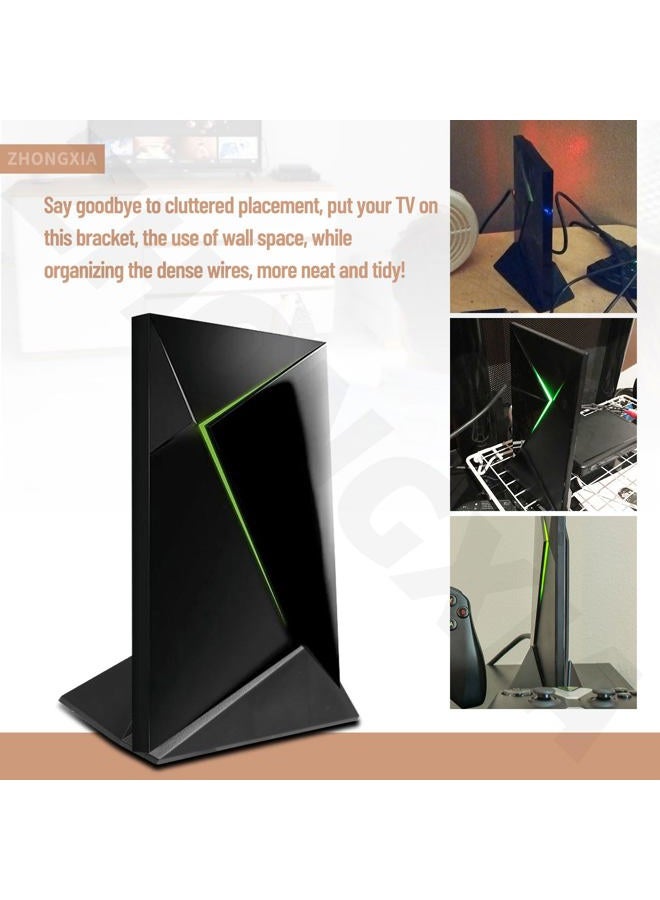 ZHONGXIA Durable Composite TV Mount/Vertical Stand Organizer Compatible with Nvidia Shield Android TV (2017/2019 Pro - Image 3