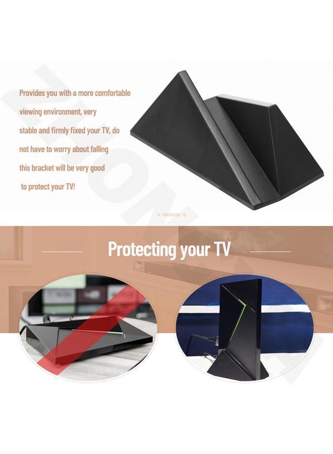 ZHONGXIA Durable Composite TV Mount/Vertical Stand Organizer Compatible with Nvidia Shield Android TV (2017/2019 Pro - Image 2
