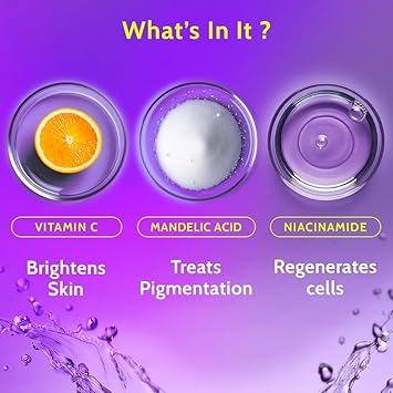 Chemist at Play Brightening Whitening Roll On Serum For Neck Knee Elbow With 6 Vitamin C Hyaluronic Acid AHAs Niacinamide Ceramides - Image 5