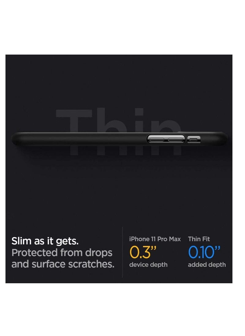 Thin Fit Designed for Apple iPhone 11 Pro Max Case (2019) - Black