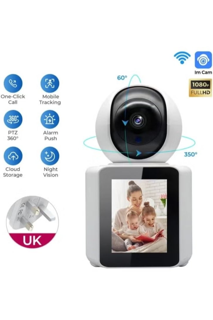 Generic Full HD Camera with AI Auto Tracking & HD Display. camera, camera for home, baby monitor, Ideal Baby Monitor/Pet Camera. Smart Wifi Camera with Night Vision, Motion Detection, Two-Way Video Calling - Image 1