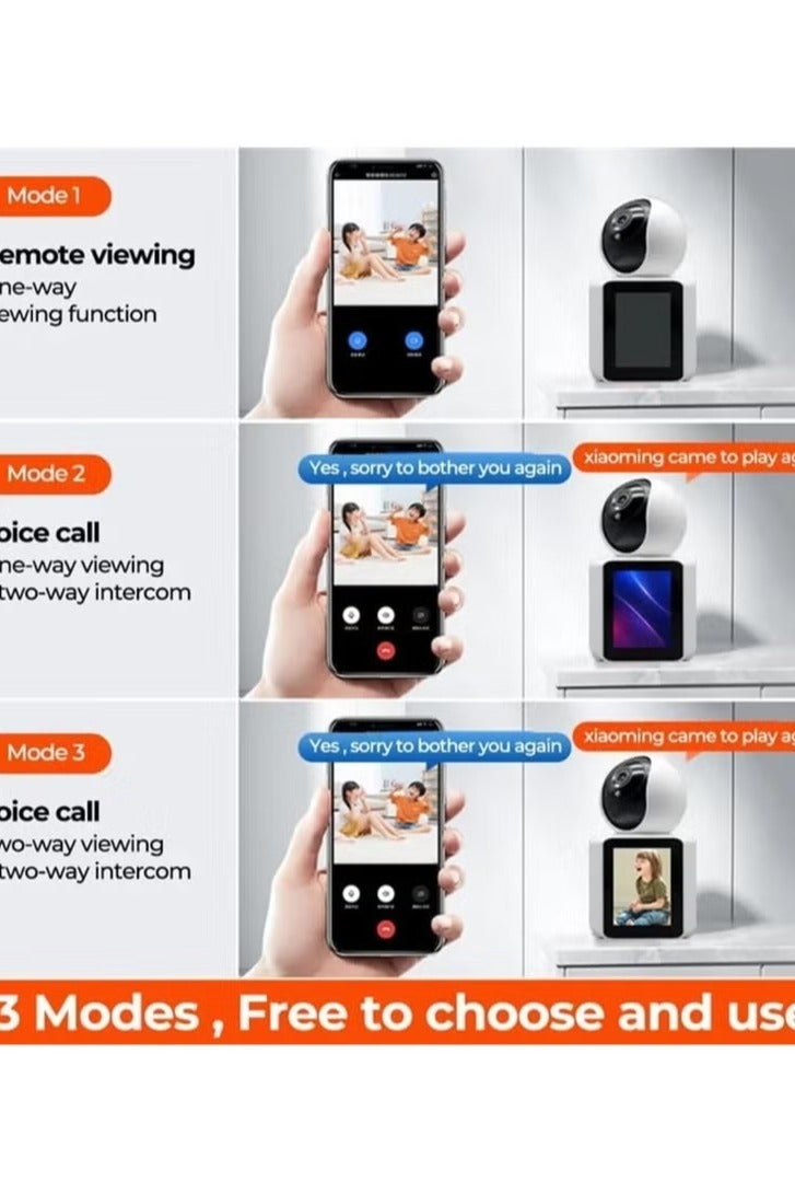 Generic Full HD Camera with AI Auto Tracking & HD Display. camera, camera for home, baby monitor, Ideal Baby Monitor/Pet Camera. Smart Wifi Camera with Night Vision, Motion Detection, Two-Way Video Calling - Image 5