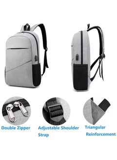 Rightsure Travel Laptop Backpack, College School Computer Bag with USB Charging Port for Men and Women, Fits 15.6 Inch Laptop (Red)  - Image 3