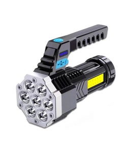 Rock Pow Rechargeable LED Flashlight with COB Side Light Super Bright Flashlight Battery Powerd Waterproof Handheld Flashlights  - Image 1
