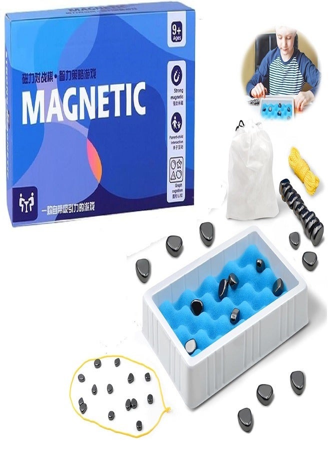 لعبة شطرنج مغناطيسية للأطفال، لوحة شطرنج مغناطيسية مع حبل لعب للأطفال والكبار - Image 1