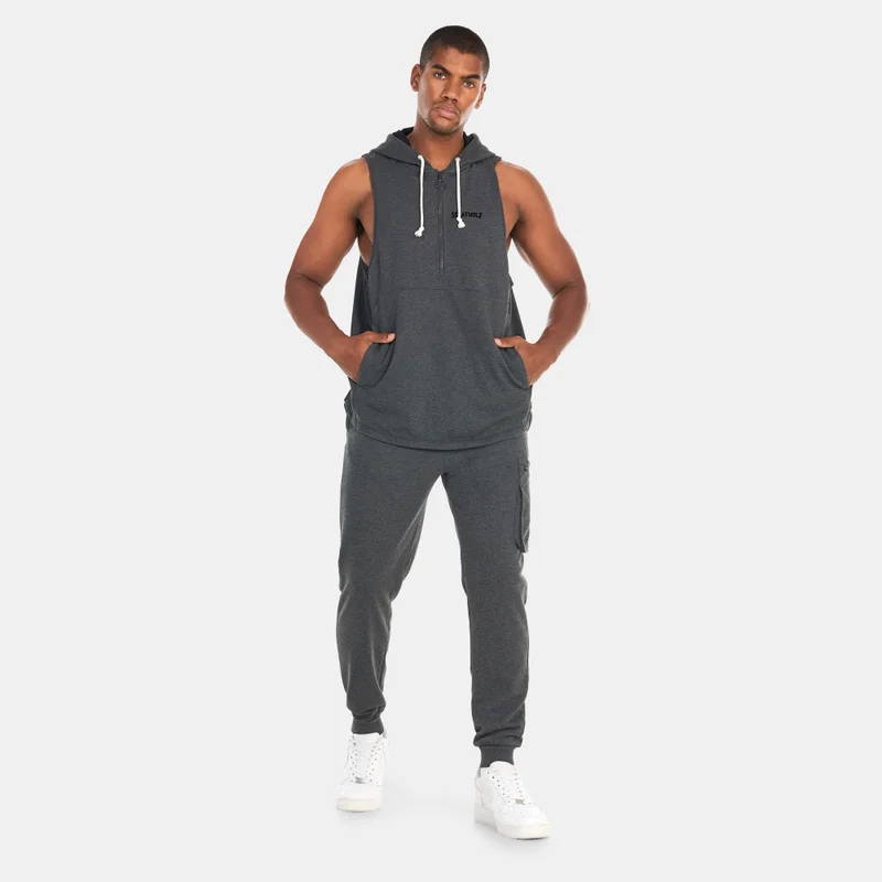 SQUATWOLF Men's Sleeveless Hoodie