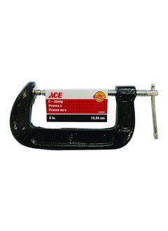 Top Notch Durable Steel Ideal C-Clamp Black and Silver 6 Inch 2168250