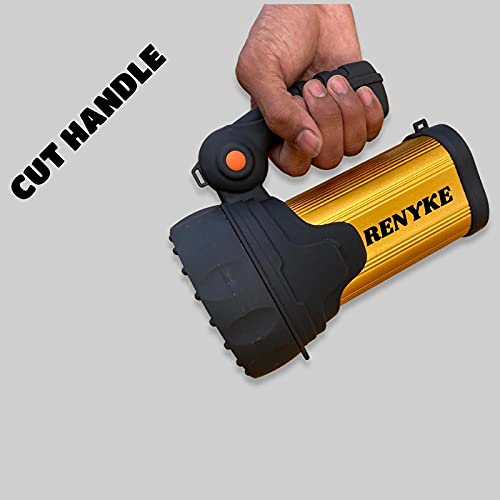 Renyke Renyke Waterproof Bright Led Torch Light Laser Long Range Distance High Power Search Light Kisan Large 300watt  - Image 5