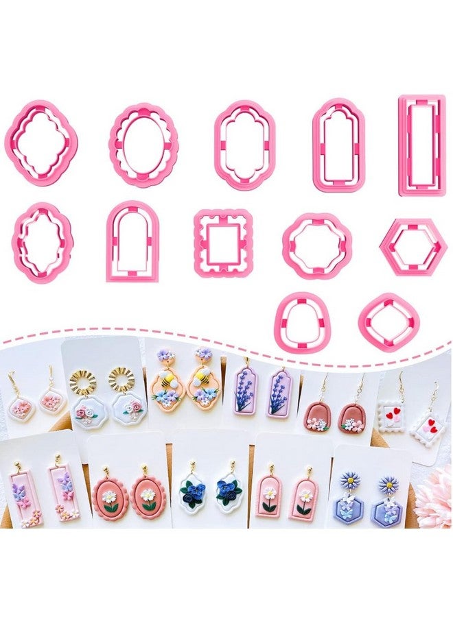 DHANISHTHA Dhanishtha | Polymer Clay Cutter Cutters | Clay Cutter Clay Tool | Basic Shapes Earing Making Tools | Clay Cutter Tool Jewellery Making Tools | Color May Vary | Set of 12 Cutters |  - Image 1