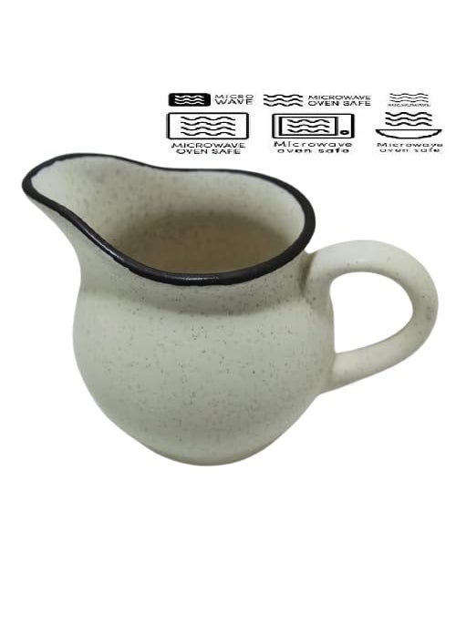 Mirakii Mirakii Ceramic 375 ml GravySauceMilk Pot Microwave and Dishwasher Safe Mirakii 472 B  - Image 2